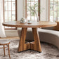ISABELLA Modern Farmhouse Round Dining Table – 47.24"W
