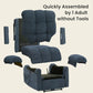 LYDIA  Power Recliner Chair - Adjustable Electric Sofa with USB Port - 20.47" W