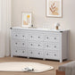 AMAYA Modern Minimalist 9-Drawer Wooden Dresser - 59"