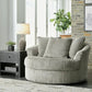 CHRISTIAN Modern Chinese Tufted Swivel Accent Chair – 58"