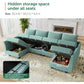 SCARLETT Convertible Modular Sectional Sofa, U-Shaped Design - 112.21"