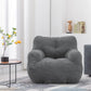 REMINGTON Selorra Tufted Sherpa Bean Bag Chair - Cozy Lounge Style - 34.25"W