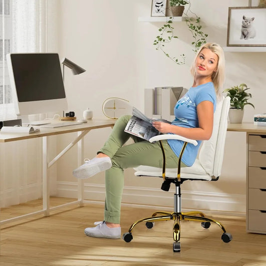 UNION Ergonomic Office Desk Chair with Arms and Wheels - 24.4" W