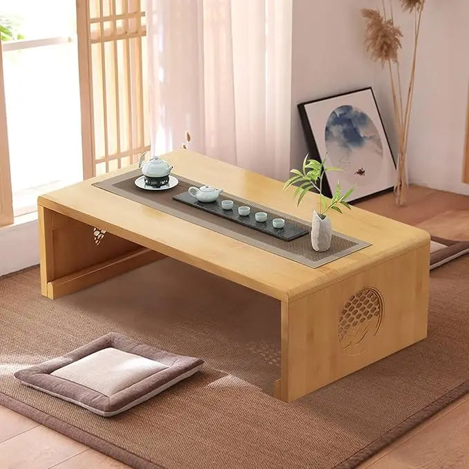 LINDA Zen Minimalist Modern Foldable Coffee Table – 47.24"W