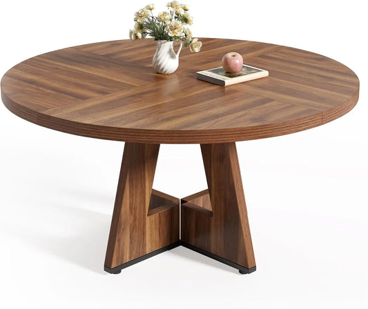 ISABELLA Modern Farmhouse Round Dining Table – 47.24"W