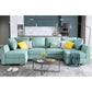 SCARLETT Convertible Modular Sectional Sofa, U-Shaped Design - 112.21"