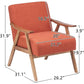 ANDREA Solara Retro Mid-Century Accent Lounge Chairs Set – 21.7" W