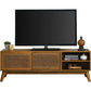 AUSTIN Modern TV Stand with Rattan Cabinet Doors – 65 W"