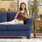 VICTORIA Mid-Century Modern Oversized Sofa – Extra Deep 3-Seat Couch - 91"