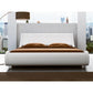 EMERSYN Modern Faux Leather Sleigh Platform Bed Frame - Queen Size - 65.7''