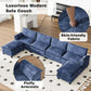 PIPER Minimalist Modern Modular U-Shaped Sectional Sofa – 79.53'' W