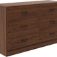 LUCILLE Modern Wood Dresser for Bedroom - 47.24'' Wide, 6 Drawers Storage Cabinet