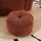 RAEGAN Nuvella Square Chenille Bean Bag Chair with Footstool - 33.5'' Wide, Cozy Lounge Sofa for Adults