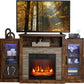 ENESIS LED Lights and APP Control, Wooden Entertainment Center - 59" W