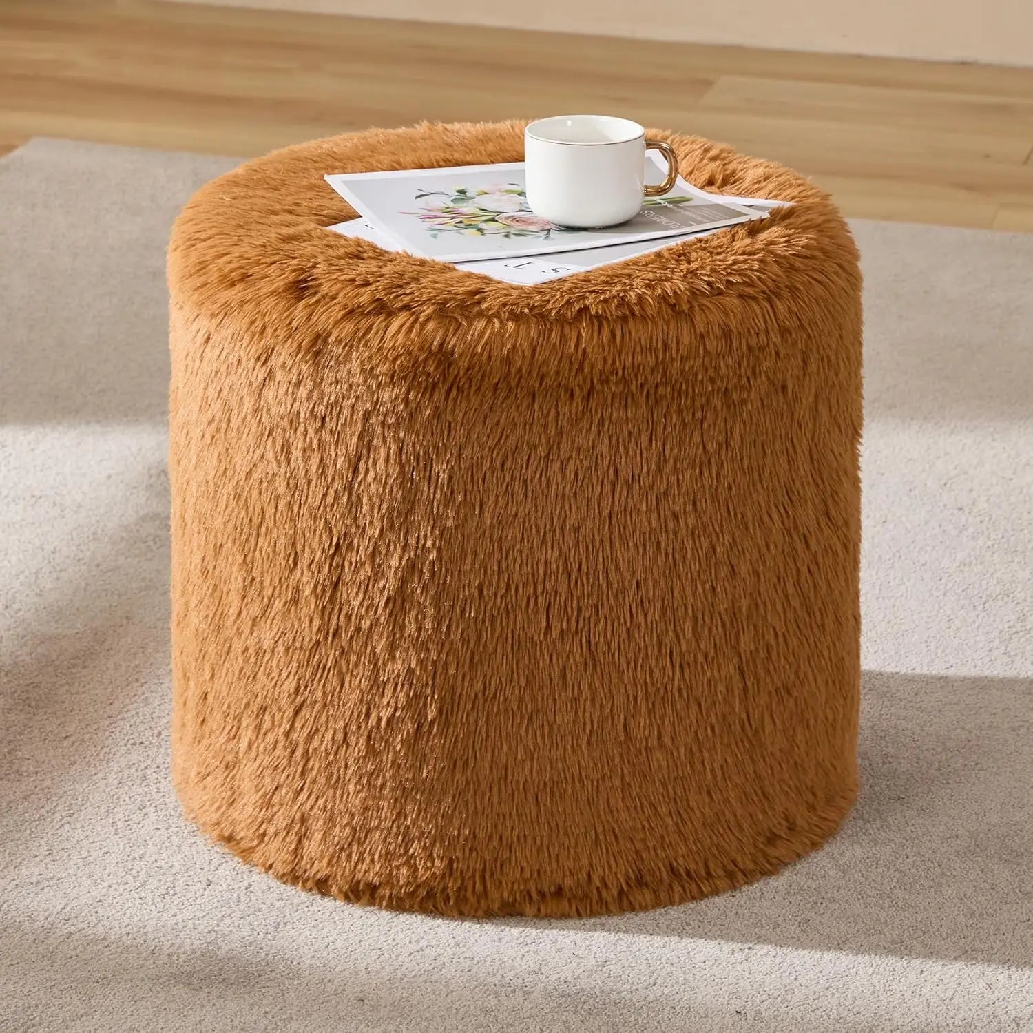 KIRA Modern Faux Fur Bean Bag Chair – Lounge Sofa Style | 39.6'' W