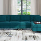PAUL Modern Velvet Convertible L-Shaped Sectional Sofa – 4-Seater Couch with Chaise | 106.3"W