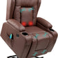 KIMBERLY PU Leather Modern Minimalist Style Lift Recliner Chair - 33" W