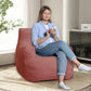 REMINGTON Selorra Tufted Sherpa Bean Bag Chair - Cozy Lounge Style - 34.25"W
