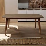POPPY Darien Mid-Century Modern Rectangular Dining Table – 59.6" W