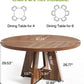 ISABELLA Modern Farmhouse Round Dining Table – 47.24"W