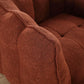 RAEGAN Nuvella Square Chenille Bean Bag Chair with Footstool - 33.5'' Wide, Cozy Lounge Sofa for Adults