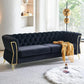 RYAN Minimalist Modern Velvet Chesterfield Sofa – Deep Seat 3- 87.4"