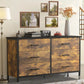 ARIEL Modern Minimalist 6-Drawer Dresser – Wide Storage Chest – 47.2''