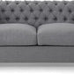 CHRISTOPHER Minimalist Modern Sofa – Upholstered Couch with Birch Frame - 61.75"