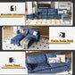 PIPER Minimalist Modern Modular U-Shaped Sectional Sofa – 79.53'' W