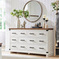 KIARA Farmhouse Rustic 7-Drawer Dresser – Antique Wooden Storage Chest – 54'' Wide  Description: