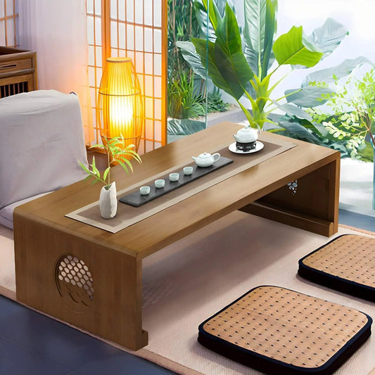 LINDA Zen Minimalist Modern Foldable Coffee Table – 47.24"W