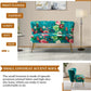 RUBY USA Loveseat Sofa – Modern Floral 2-Seat Armless Couch - 46.7" W