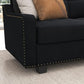 KATE Velvexa Modern Velvet Reversible Sectional Sofa | Convertible L-Shaped Couch – 82.7″ W