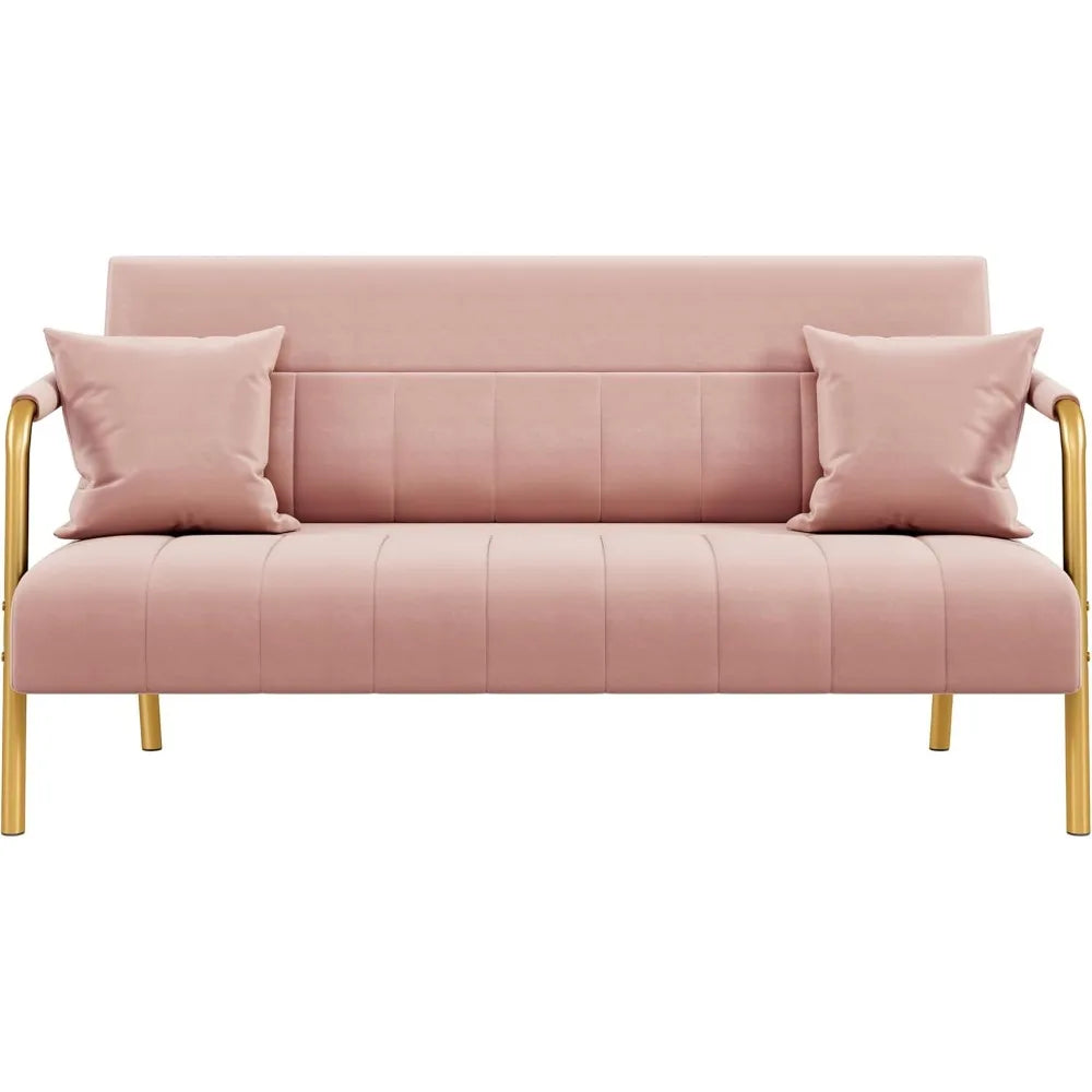 AVA Modern Glam Loveseat – Madison Collection – 56.5"