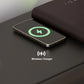 KAYLA Modern Black Leather Smart Nightstand with Wireless Charger - 19.7"