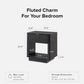 MADILYN Modern Farmhouse Nightstand - 21.6" Wide Bedside Table with Drawer & Storage