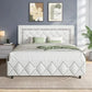 ALINA Modern Queen Bed Frame with Diamond Tufted Upholstered Headboard - 61.81''