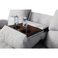MORGAN Sofa Set 3PCS Fabric Recliner Set- 82" W
