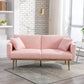 MADISON Modern Sofa Bed, Convertible Loveseat with 2 Decorative Pillows - 63.78"