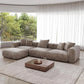 CARLOS Modern Minimalist L-Shaped Sectional Couch – Sofa with Chaise & Ottoman – 141.73"W