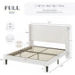 BRIANNA Modern Velvet Upholstered Full Bed Frame - 1400mm Wide