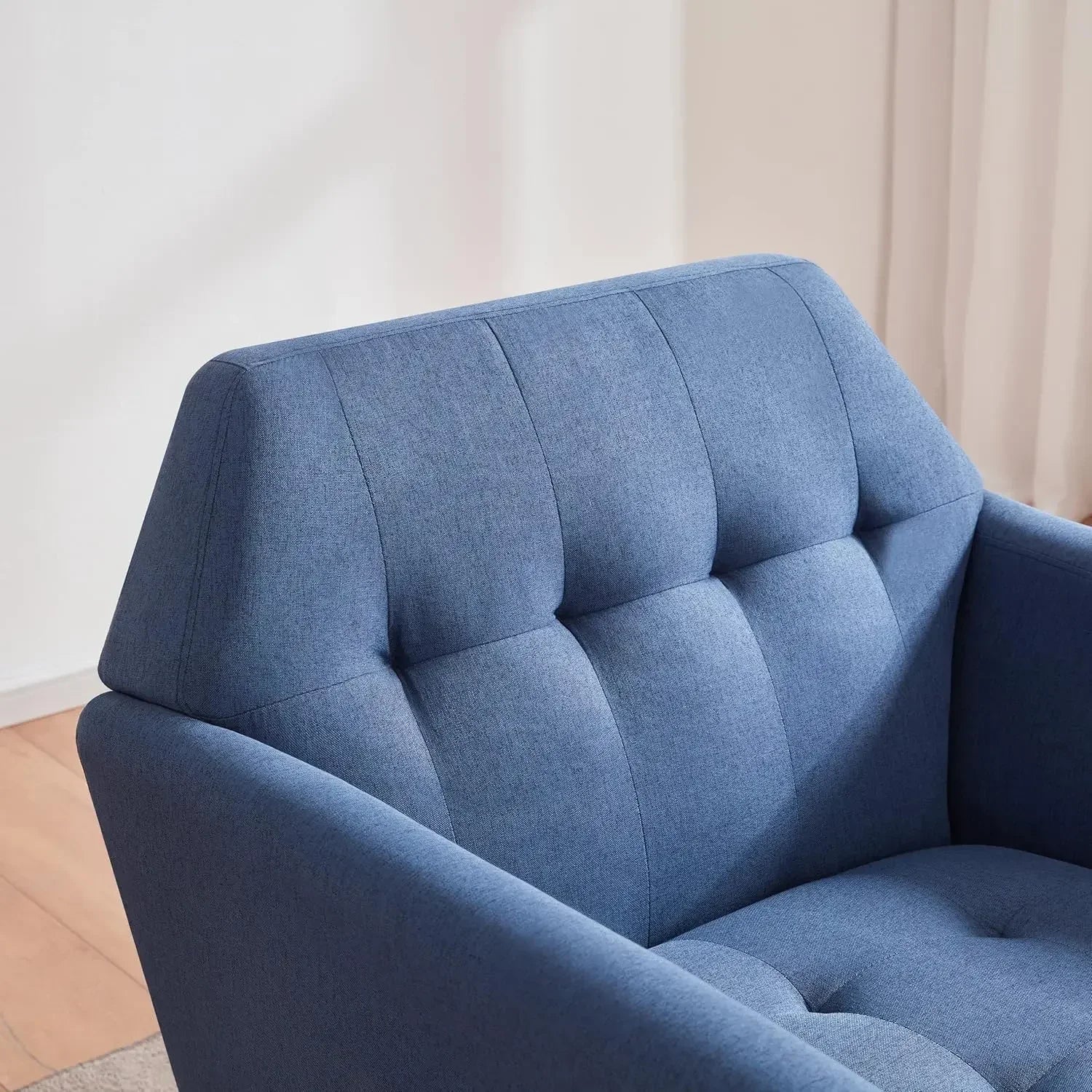 JESUS Jovie Mid-Century Tufted Accent Chair -30.3"W
