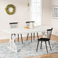 EMILY Rustic Farmhouse Rectangular Dining Table - 70.8" W