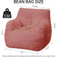 REMINGTON Selorra Tufted Sherpa Bean Bag Chair - Cozy Lounge Style - 34.25"W