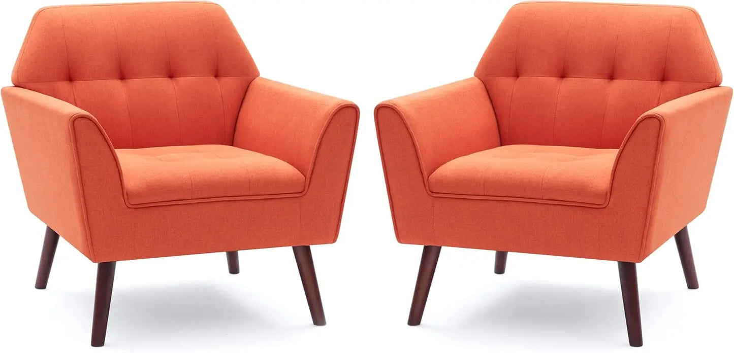 PAISLEY Jovie Mid-Century Tufted Accent Chair -30.3"W