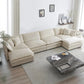 Peyton Minimalist Modern Chenille U-Shaped Oversized Sectional Sofa – 146.5"