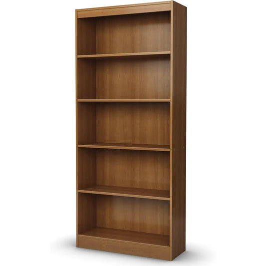 BOTSWANA Modern Cherry Wood Bookcase –  Adjustable Storage Unit-28"W