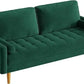 EMILY Mid-Century Modern Button Tufted Velvet Sofa, Small Loveseat - 69.29"