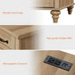 TESSA Wooden Nightstand Set of 2 - 2 Drawer Bedside Table with Charging Station