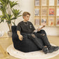 REIGN Modern Bean Bag Chair with Armrests - 37'' Wide, Filled & Ready to Use